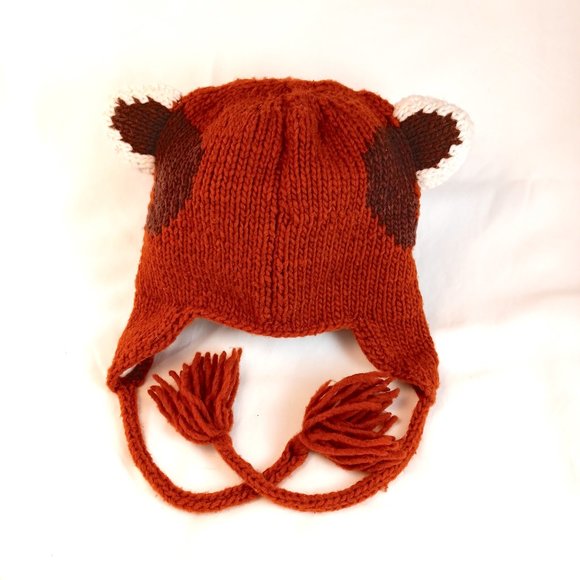 Children's Animal Red Panda Wool Hat by Vive Bien / Arts of Ecuador - Picture 3 of 6